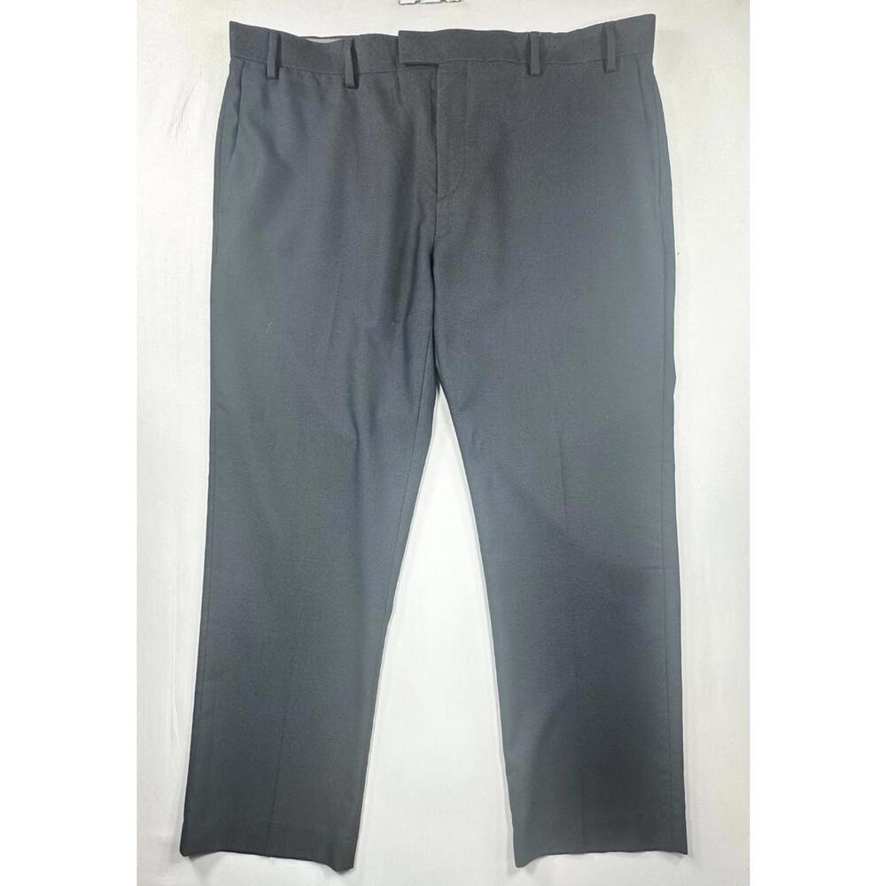 Axist Straight Leg Flat Front Dress Pants Blue Men's 40/30